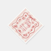 Ciao Bambino Italiaans Citroen Baby shower servett Servet (Hoek)