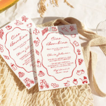 Ciao Bambino Italiaans geïllustreerd Baby shower