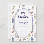 Ciao Bambino Italiaanse baby shower Kaart (Voorkant)