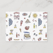 Ciao Bambino | Italian Summer Baby Shower Informatiekaartje (Achterkant)