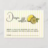 Ciao Bambino Lemon Baby shower Luier Raffle Informatiekaartje (Voorkant)
