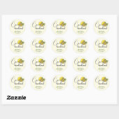 Ciao Bambino Lemon Italiaans Zomer Baby shower Ronde Sticker (Vel)
