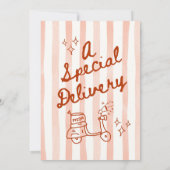 Ciao Bambino Red Baby Shower Kaart (Achterkant)