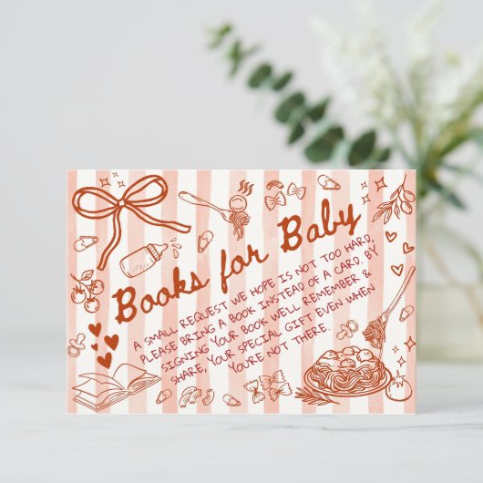 Ciao Bambino Red - Books for Baby  Informatiekaartje (Staand voorkant)