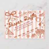 Ciao Bambino Red - Diaper Raffle Informatiekaartje (Voorkant)