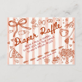 Ciao Bambino Red - Diaper Raffle Informatiekaartje