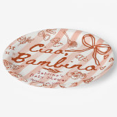 Ciao Bambino Red Papieren Bordje (Gekanteld)