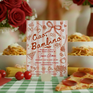 Ciao Bambino Rode Baby Shower Kaart