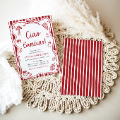 Ciao Bambino Whimsical Italian Pizza Baby shower Kaart