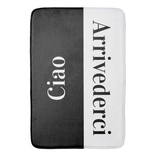 Ciao    - begroeten Italiaans Badmat (Voorkant Verticaal)