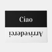 Ciao - begroeten Italiaans Deurmat (Voorkant)