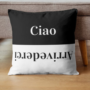 Ciao - begroeten Italiaans Kussen