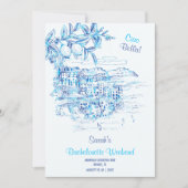 Ciao Bella Bachelorette Reisroute Sjabloon Kaart (Voorkant)