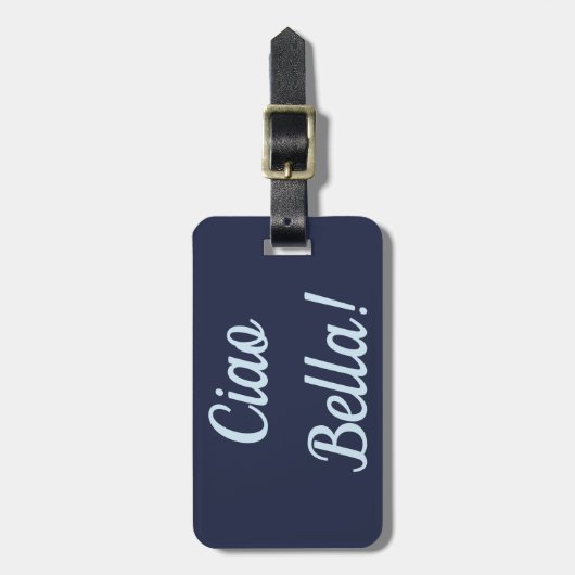 Ciao Bella Bagagelabel (Voorkant verticaal)