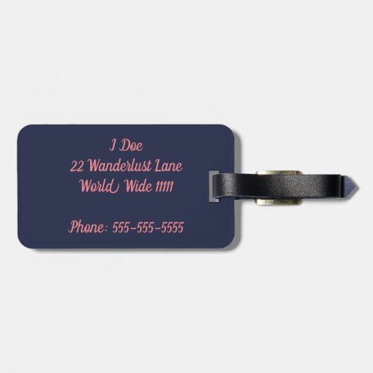 Ciao Bella Bagagelabel (Achterkant horizontaal)