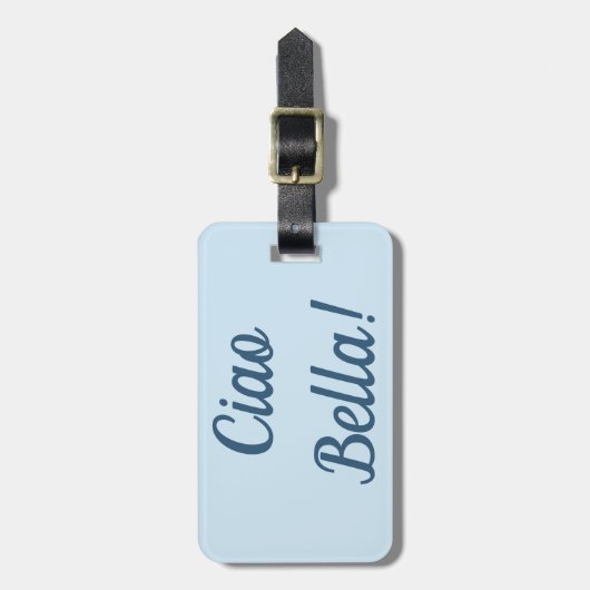 Ciao Bella Bagagelabel (Voorkant verticaal)