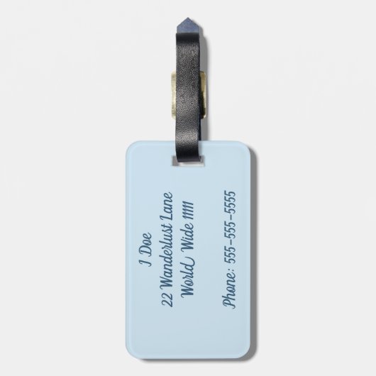 Ciao Bella Bagagelabel (Achterkant verticaal)