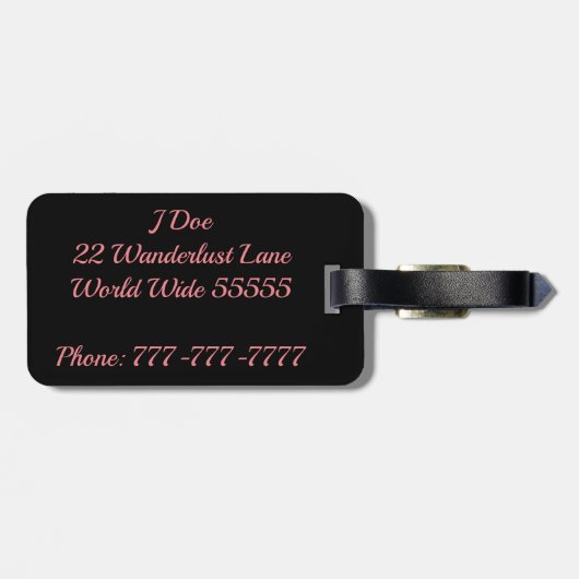 Ciao Bella Bagagelabel (Achterkant horizontaal)