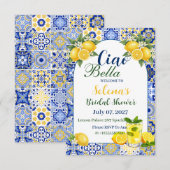 Ciao Bella Bridal Shower Invitation Card Kaart (Voorkant / Achterkant)