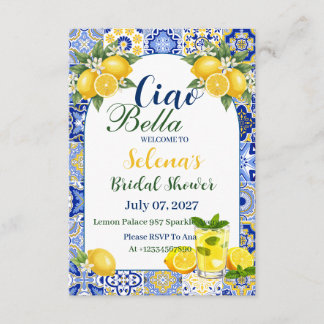 Ciao Bella Bridal Shower Invitation Card Kaart