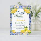Ciao Bella Bridal Shower Invitation Card Kaart (Staand voorkant)