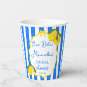 Ciao Bella citroenen Italiaanse bruidsfeest custom Papieren Bekers (Voorkant)