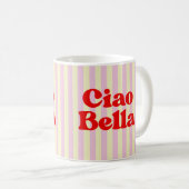Ciao Bella Elegant Script Koffiemok (Voorkant rechts)