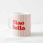 Ciao Bella Elegant Script Koffiemok (Voorkant links)