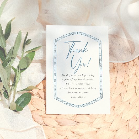 Ciao Bella Grille Italiaanse Tegels Bruidsfeest Bedankkaart