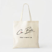 Ciao Bella Grocery Naam Canvas tas (Voorkant)