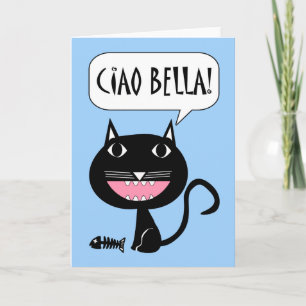 Ciao Bella! Hallo Mooie Kaart in het Italiaans