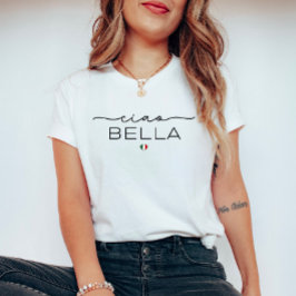 Ciao Bella – Handgeschreven lettertype en Italiaan T-shirt