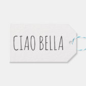 Ciao bella | Hi mooi Cadeaulabel (Voorkant (Horizontaal))