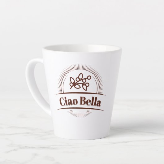 Ciao Bella. Italiaans Latte Mok (Linkerhoek)