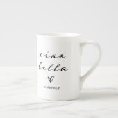 Ciao Bella | Italiaans modern script met hart Porselein Kop (Rechts)