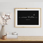 Ciao Bella | Italiaans modern script met hart Poster