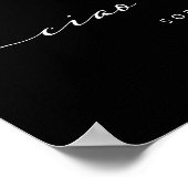 Ciao Bella | Italiaans modern script met hart Poster (Hoek)