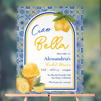 Ciao Bella Italiaans Tegel Lemon Gelato Vrijgezell Acryl Bord