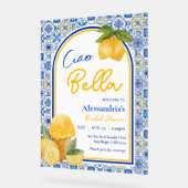 Ciao Bella Italiaans Tegel Lemon Gelato Vrijgezell Acryl Bord (Hoek)