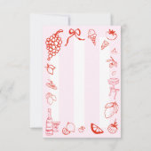 Ciao Bella Italiaanse Bruiloftsshower met de Hand  Bedankkaart (Achterkant)