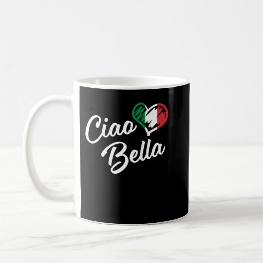 Ciao Bella - Italiaanse Hallo prachtige Gift Long Koffiemok (Links)