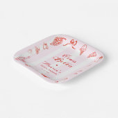 Ciao Bella Italiaanse handgetekende citroen bruids Papieren Bordje (Gebogen)