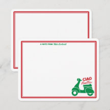 Ciao Bella Italiaanse scooter gepersonaliseerde no
