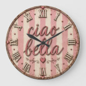 Ciao Bella Italian Kitchen Rustic Farmhouse Grote Klok (Voorkant)