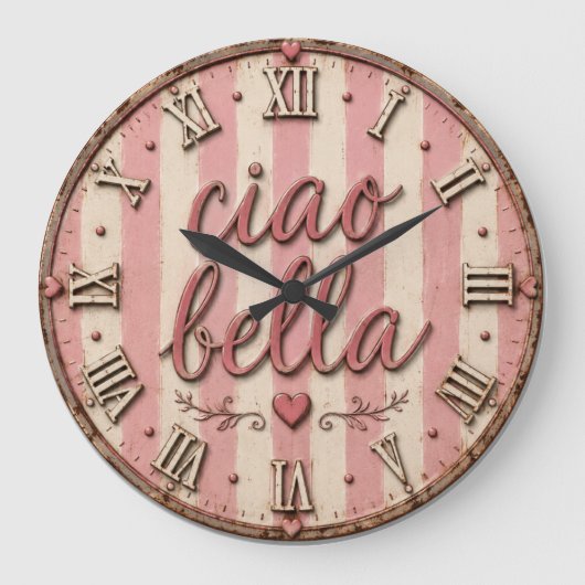 Ciao Bella Italian Kitchen Rustic Farmhouse Grote Klok (Voorkant)