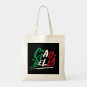 Ciao Bella Italy Flag Hoodie, Italy Hoodie Pullo Tote Bag (Achterkant)
