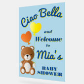 Ciao Bella jongens baby shower Acryl Bord (Hoek)