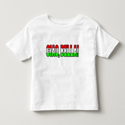 ciao, bella! kinder shirts (Voorkant)