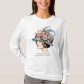 Ciao Bella – La Muse Art Deco Franse Dame T-shirt (Voorkant)