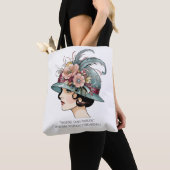 Ciao Bella – La Muse Art Deco Franse Dame Tote Bag (Dichtbij)